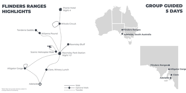 Flinders Ranges Highlights - 5 Days - map.png